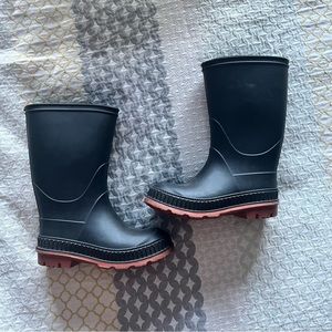 Boys Black Rainboots